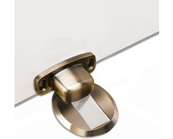 Deurstopper zonder boren - magneet roestvrij staal metaal deurstopper vloer deurhouder - brons