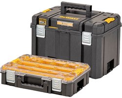 DeWalt TSTAK 2.0 - Gereedschapskoffer - Diepe Kist + Organizer - IP54 - Met Organizer