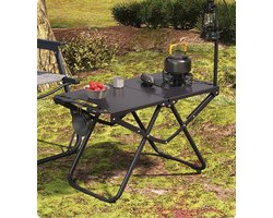 Deze draagbare barbecuetafel een opvouwbare campingtafel met lantaarnhouder is ideaal voor barbecueën in de buitenlucht kamperen koken reizen en picknicken