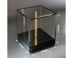 Deze moderne, aanraakgevoelige bureaulamp is voorzien van een dimfunctie, 5 niveaus van warm LED-sfeerlicht, geen blauw licht, geen flikkering en een stijlvol kubusvormig nachtlampje, geschikt voor slaapkamers, kantoren en als decoratie in huis.