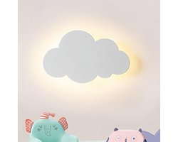 Deze wolkvormige LED-wandlamp is geschikt voor kinderkamers, nachtkastjes, als nachtlampje en kan ook gebruikt worden als decoratieve wandlamp in slaapkamers, woonkamers en trappenhuizen. De lamp heeft een vermogen van 18 watt en drie lampjes.