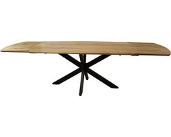 DH Interior Uitschuifbare Eettafel Mack Deens Ovaal Acaciahout 175-275x90 cm - Hout - Industrieel - Deens ovaal