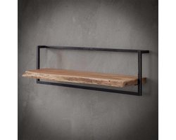 DH Interior Wandplank Aberdeen 100 x 25 x 30 cm - Hout - Acacia - Industrieel - 100 x 25 x 30 cm