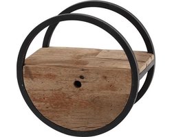 DH Interior Wandplank Liv 40 x 25 x 40 cm - Hout - Hardhout - Industrieel - 40 x 25 x 40 cm