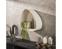 DH Interior Wandrek Zaya driehoekig marmer composiet - Marmer - Marmer - Industrieel - 42 x 21 x 45 cm