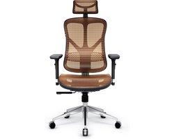 DIABLO CHAIRS - Diablo V-Basic Ergonomische Bureaustoel Draaistoel Premium - ideaal voor langdurig zitten - Zwart - Oranje