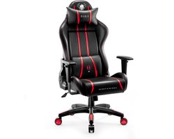DIABLO CHAIRS - Gamingstoel Draaiend X-ONE 2.0 Normale maat - ideaal voor gamers - Zwart-rood