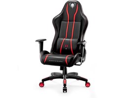 DIABLO CHAIRS - Kleine Gaming Stoel Voor Spelers X-ONE 2.0 - Ergonomisch ontwerp voor lange speelsessies - Zwart / Rood
