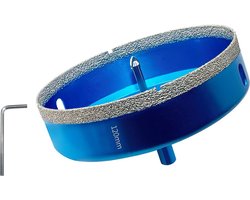 Diamantboor met centreergeleiding, professionele diamantgatenzaag voor tegels, porselein, glas, marmer en keramiek (120mm)