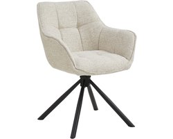 DiamantMeubelen Eetkamerstoel Sofie - Met arm - (Cream)