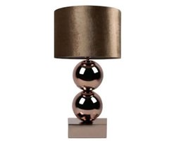 DiamantMeubelen Nachtkast lamp 2 Bol - Bronze