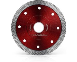 Diamantzaagblad, flensvlechtwerk, golfplaat, 115 mm, Diamant Slijpschijf, voor het snijden van porselein, hard keramiek, tegels