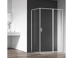 Diamond Line Dani - Douchecabine - 120x90 - Rechthoek - Chroom - Draaideur Rechts - Antikalk - Helder Glas - 6mm Veiligheidsglas - Easy Clean