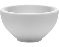 Diamond Line Mini - Waskom Opbouw - 20x20x11cm - Rond - Solid Surface - Mat Wit