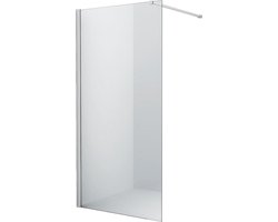 Diamond Line Nano - Inloopdouche / Douchewand - 80x200 - Chroom Profiel - Antikalk - Helder Glas - 8mm Veiligheidsglas