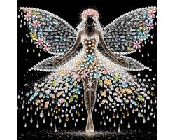 Diamond Painting Ballet Meisje – 5D DIY Schilderij met Steentjes – Volledige Set met Gereedschap & Kleurrijke Strass Steentjes – Creatief Ontspannend Knutselpakket voor Volwassenen & Kinderen – Wanddecoratie Ballet Danseres – 20x20 cm