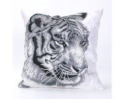 Diamond Painting Kussenhoes - 40x40 cm - Hobbypakket - Ronde steentjes