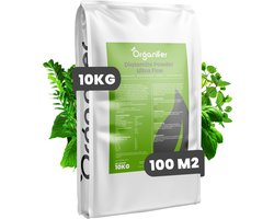 Diatomeeënaarde (25 liter zak - 10 kg) - Diatomaceous Earth - Diatomeeënaarde Kippen - Roofmijt - Bloedluis Kippen - Bedwantsen - 100% Zuiver - Ultra fijn Poeder - Organifer