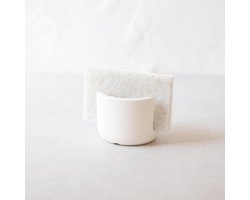 Diatomeeënaarde sponshouder - droogrek, absorberende stenen gootsteen organizer, beige (klein)