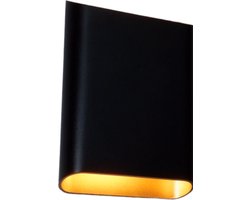 Diaz Wandlamp LED groot zwart/goud 2700k dimbaar - Modern - Artdelight