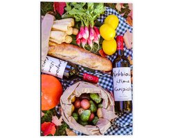 Dibond - Gevuld Picknickkleedje  - 40x60cm Foto op Aluminium (Wanddecoratie van metaal)