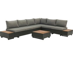 Diego Loungeset - 7-delig - Bruin/Zwart