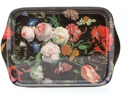 Dienblaadje, Mini, 21 x 14 cm, De Heem, Vaas met bloemen