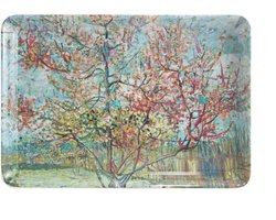 Dienblaadje, Mini 21x14 cm, Roze perzikbomen, Vincent Van Gogh