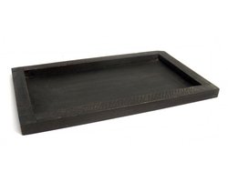 Dienblad 15x25cm dark brown