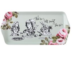 Dienblad, 30.5 x 15 cm, Melamine, Groen - V&A | Alice in Wonderland