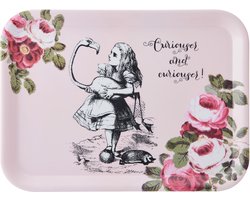 Dienblad, 43 x 32 cm, Melamine, Roze - V&A | Alice in Wonderland