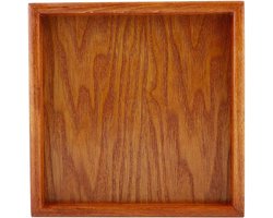 Dienblad 60x60 Houten handgemaakt vierkant theeblad voor koffie-thee-snacks - 22x22 cm dienblad 60x60