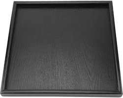 Dienblad 60x60 Houten Theeblad Rechthoek Vorm Massief Houten Thee Koffie Snack Eten Maaltijden Plaat Thuis Hotel Restaurant Trays Zwart- 60x60 Massief Houten Thee Koffie- Houten Dienblad. dienblad 60x60
