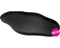 Dienblad Bauru | Black - Zwart | Gepoedercoat staal | L44 x B25 x H2 cm