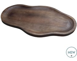 Dienblad Bauru | Medium | Bruin | Walnoot hout | L66 x B37,5 x H3 cm