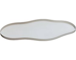 Dienblad Bauru | Small | Beige - Ivory | Metaal | L44 x B25 x H2 cm