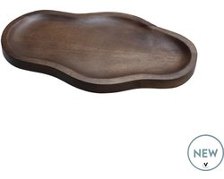 Dienblad Bauru | Small | Bruin | Walnoot hout | L44 x B25 x H2 cm