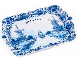 Dienblad - Delfts Blauw Holland - 21 X 14 Cm - Souvenir