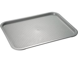 Dienblad, grijs, 35x27 cm