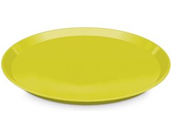 Dienblad - groen - kunststof - D34x2 cm - rond - serveerblad - kopjes/glazen