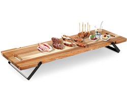 Dienblad Houten op Poten 67,5x19,5x7,5 cm - Serveer Plateau - Serveerplateau
