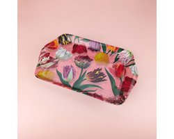 Dienblad - Melamine - Holland Tulpen Roze - 21 x 14 cm