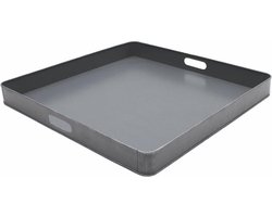 Dienblad metaal Grijs L