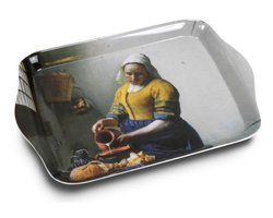 Dienblad Mini, 21 x 14 cm, Het Melkmeisje, J. Vermeer