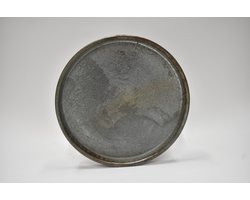 Dienblad Ø 42 cm - Vintage ijzeren dienblad - Schaal rond - Plateaus - Rond plateau - Decorative schaal