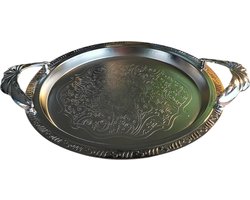 Dienblad - Opvallend - dienbladen - Patroon - dienblad rond - decoratief dienblad