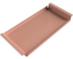 Dienblad Rechthoek | Blush - Oud Roze | Industrieel | Design | Gepoedercoat | Metaal | Aluminium | Fliptray | 61 × 29 × 5 cm