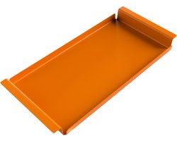 Dienblad Rechthoek | Oranje | Industrieel | Design | Gepoedercoat | Metaal | Aluminium | Fliptray | 61 × 29 × 5 cm