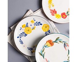 Dienblad Rond - Servies Schaal - Eten Presenteren - Keramisch Materiaal - 21.7 cm - Diverse kleuren