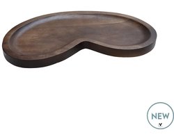 Dienblad Villeta | Small | Walnoothout | Bruin | L45 x B24 x H2 cm